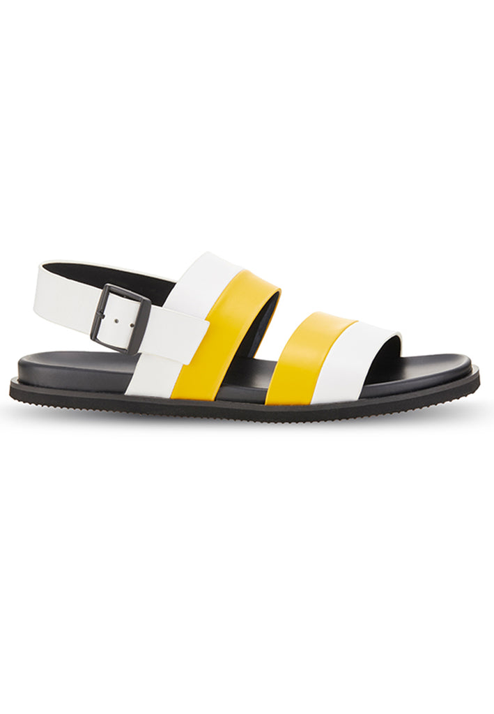 Etienne Back Sling Leather Sandal Yellow