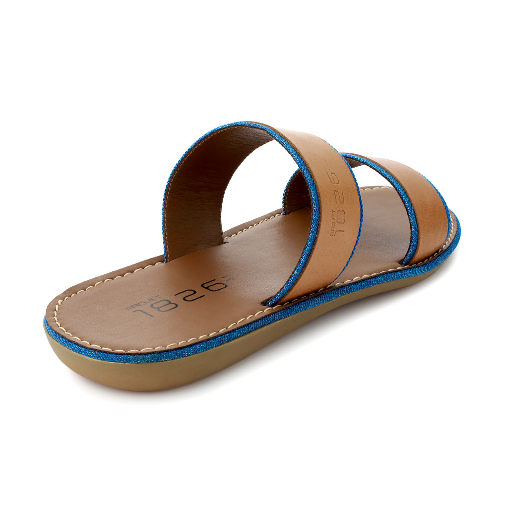 ANOD LEATHER SLIPPER LIGHT BROWN