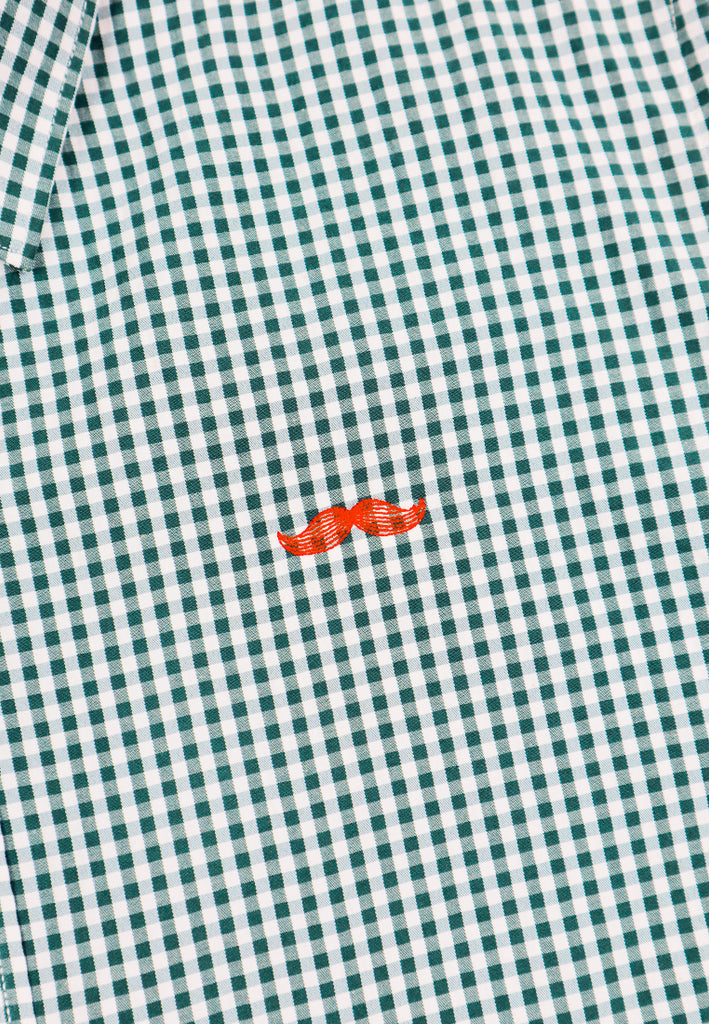 PRIVATE STITCH Signature Moustache Gingham Shirt