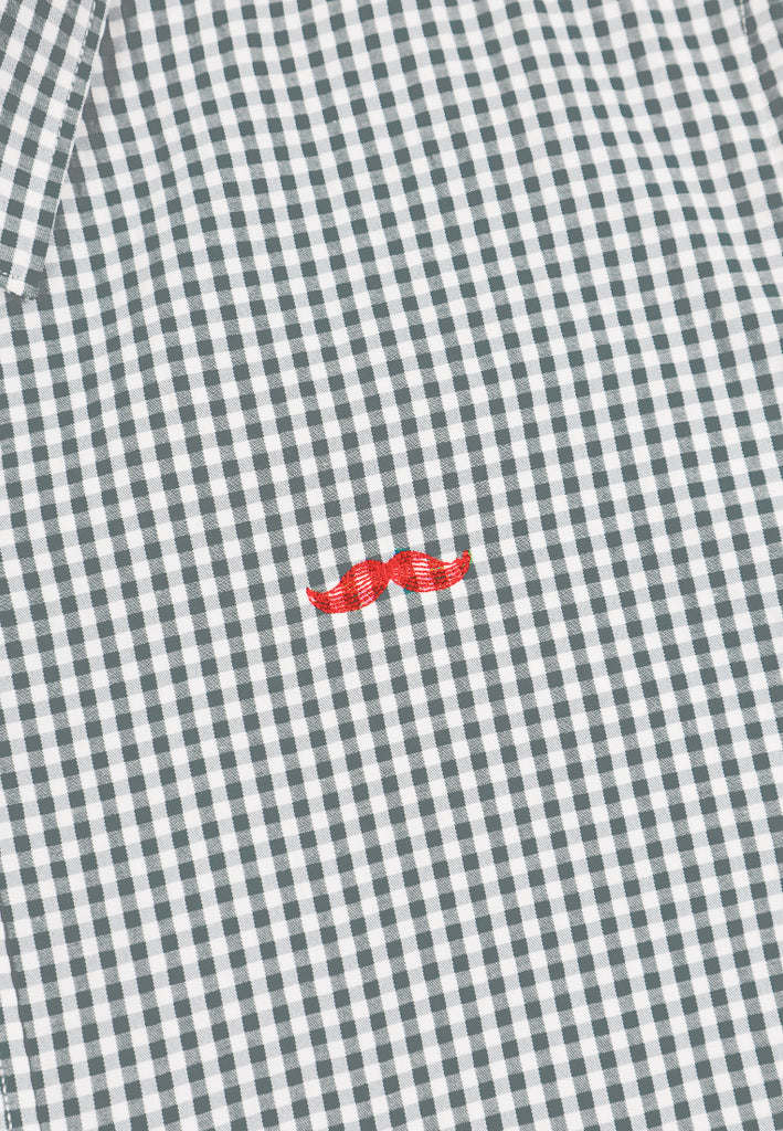 PRIVATE STITCH Signature Moustache Gingham Shirt