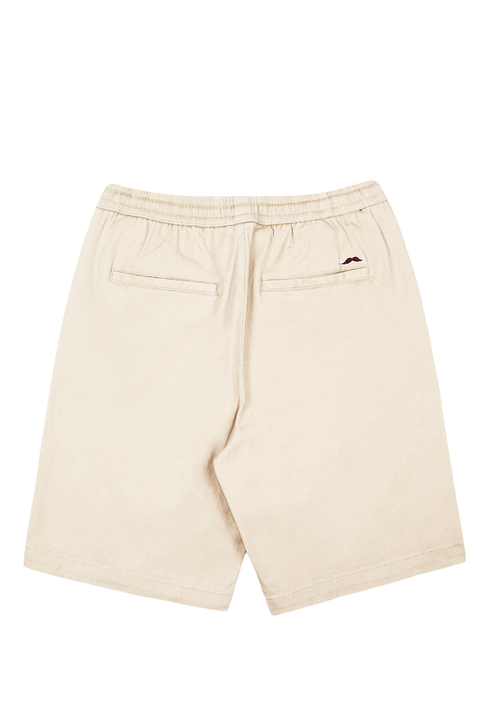 Private Stitch Signature Moustache Drawstring Shorts - Khaki