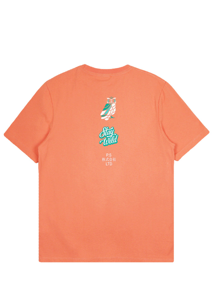 PSG By PRIVATE STITCH Graphic Print Tee - Salmon