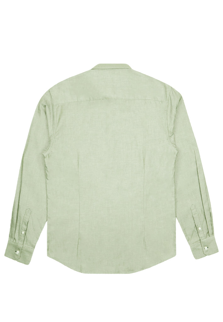 PRIVATE STITCH Signature Moustache Long Sleeve Shirt - Olive