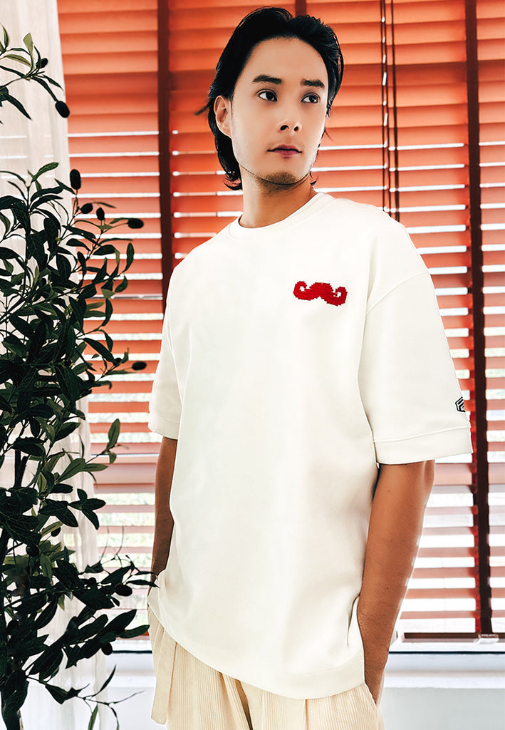 PSG By PRIVATE STITCH Velvet Moustache Tee