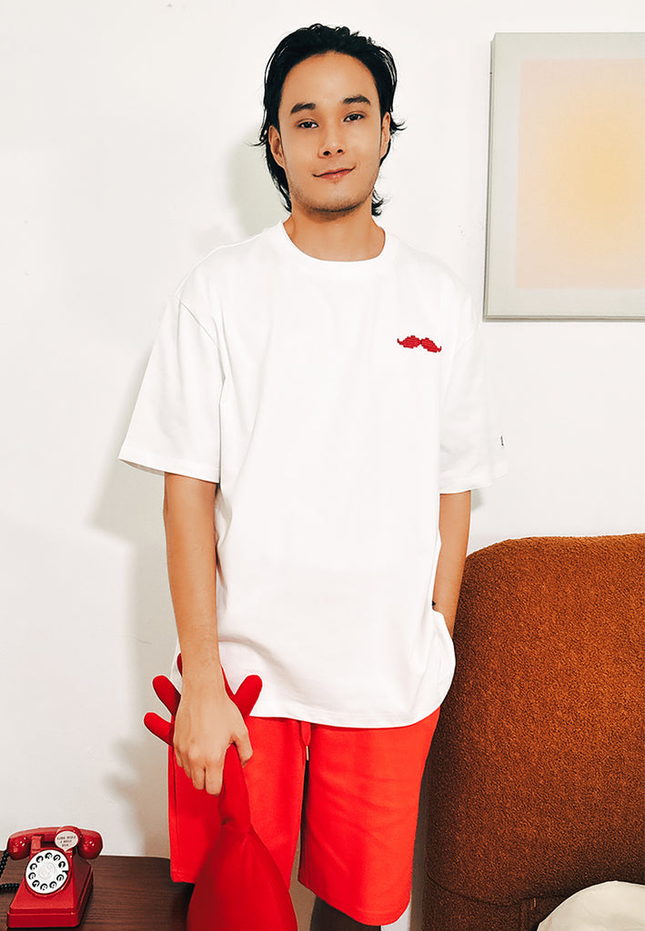 PSG By PRIVATE STITCH StacheCode White Tee
