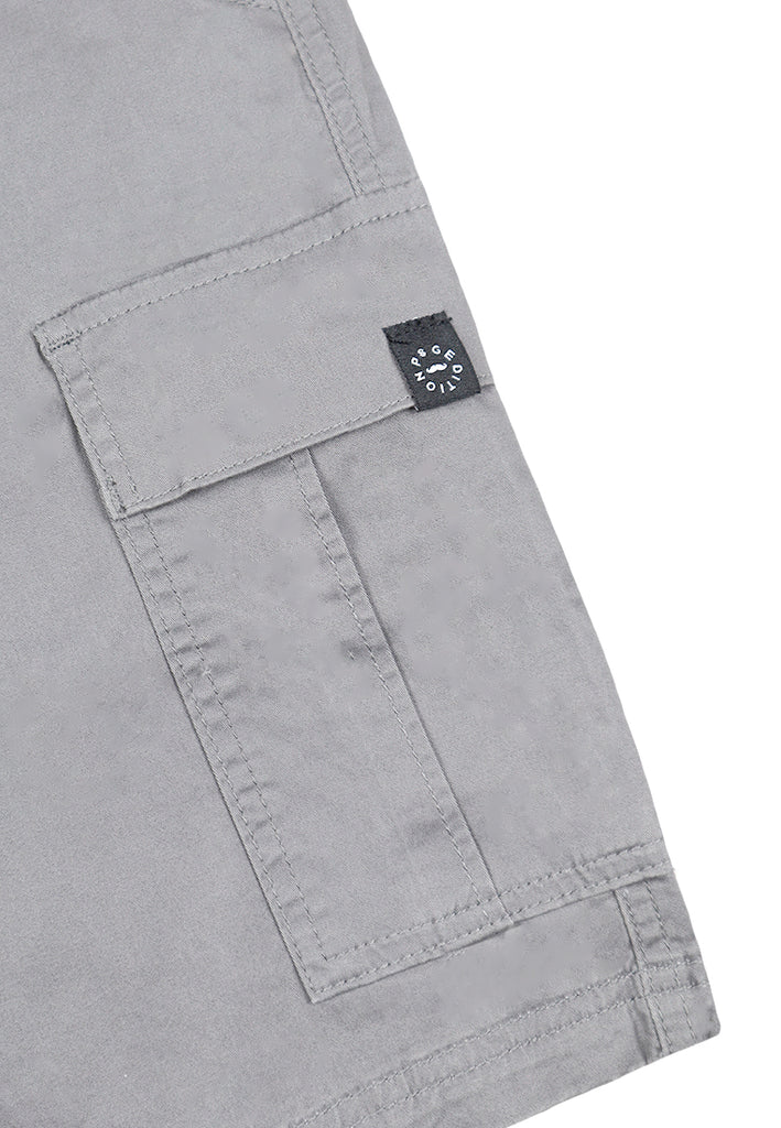 Private Stitch Stylish Cargo Shorts - Grey