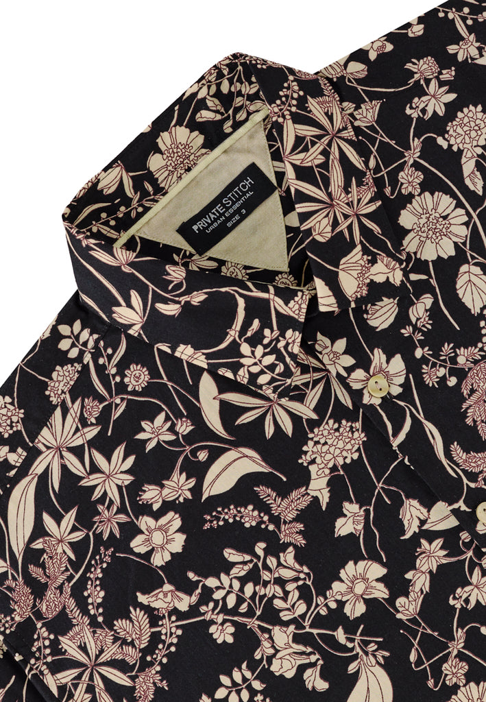 PRIVATE STITCH Vintage Blossom Floral Shirt