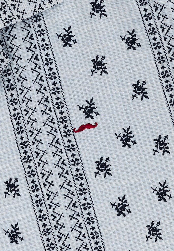 PRIVATE STITCH Camp Collar Floral Shirt