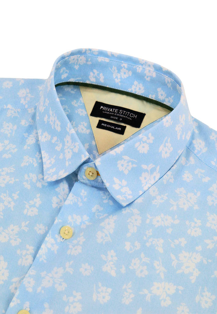 PRIVATE STITCH Signature Moustache Floral Shirt