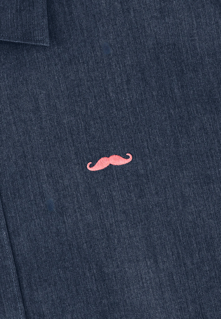 PRIVATE STITCH Signature Moustache Long Sleeve Shirt