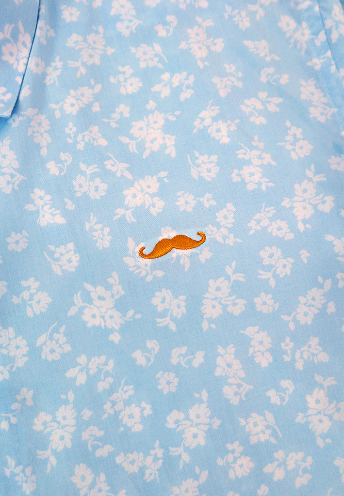 PRIVATE STITCH Signature Moustache Floral Shirt