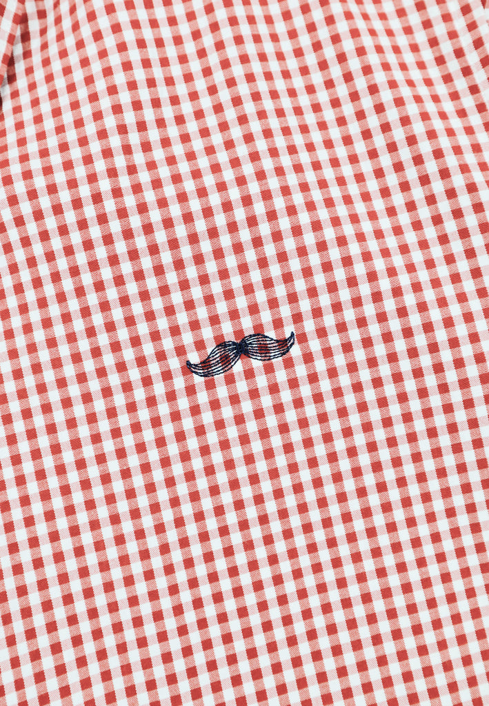 PRIVATE STITCH Signature Moustache Gingham Shirt