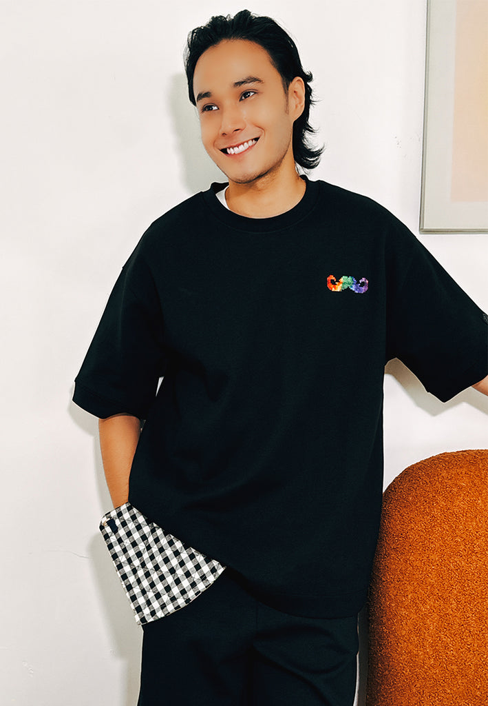 PSG By PRIVATE STITCH Rainbow Moustache Tee