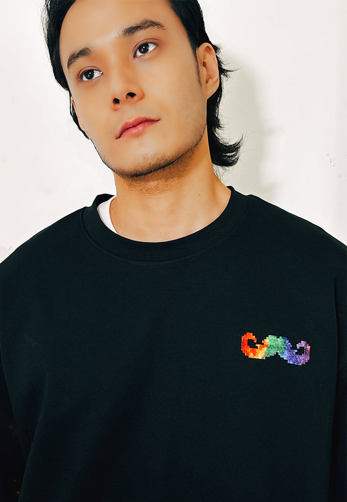 PSG By PRIVATE STITCH Rainbow Moustache Tee