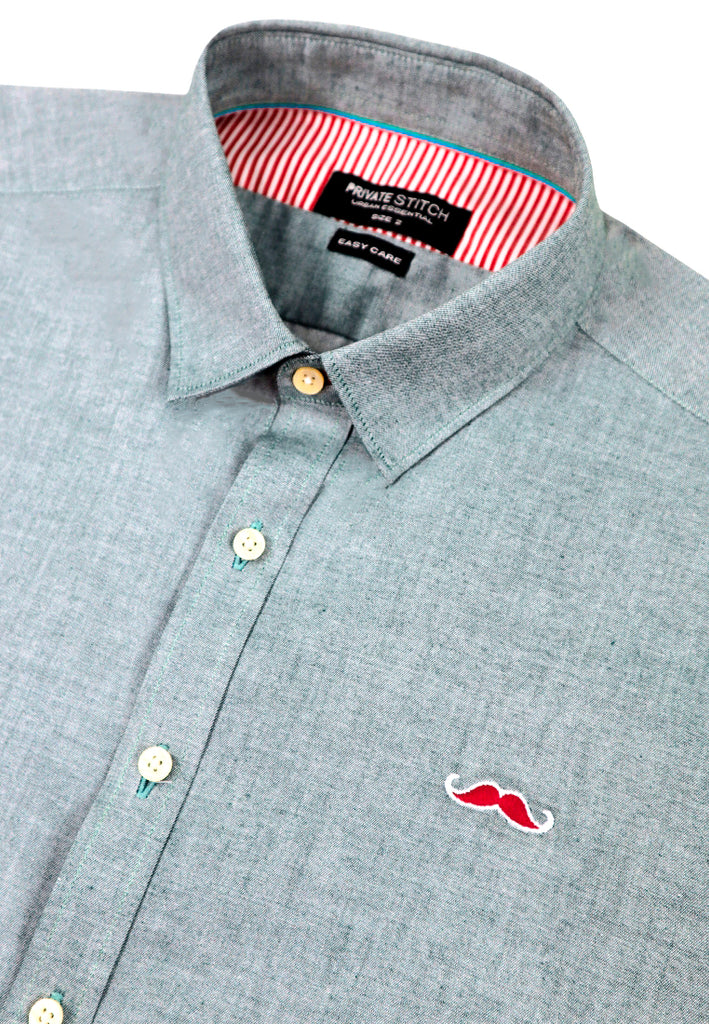 PRIVATE STITCH Signature Moustache Shirt