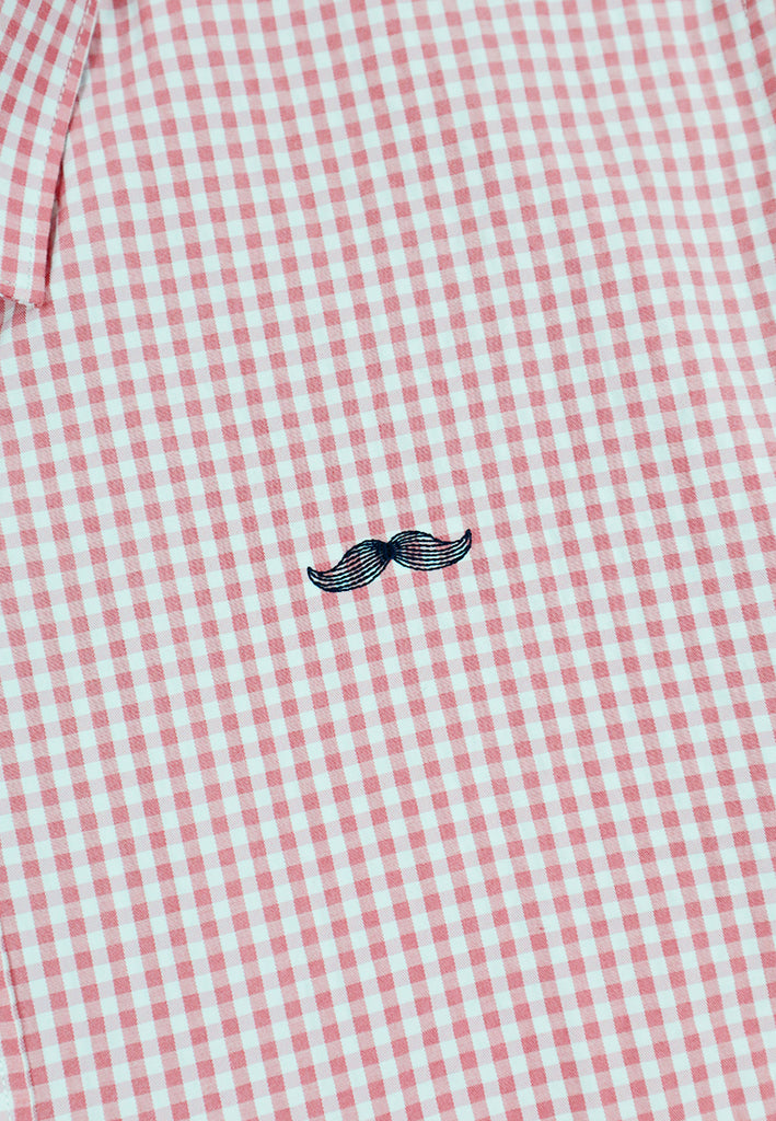 PRIVATE STITCH Signature Moustache Gingham Shirt