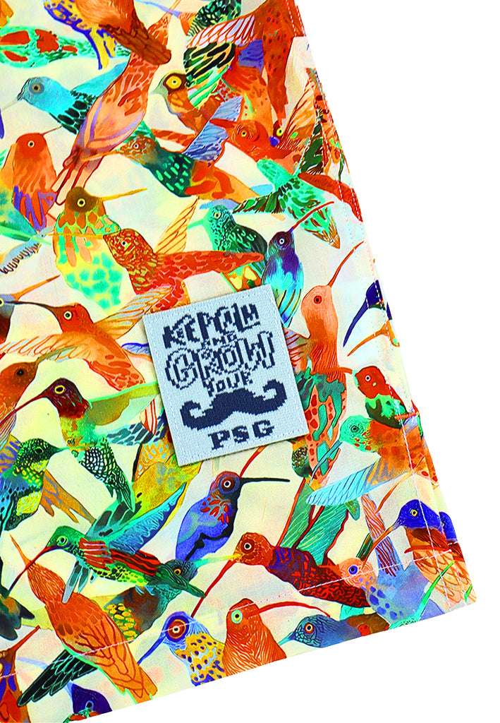 PSG By PRIVATE STITCH Tropical Birdsong Camp Collar Shirt