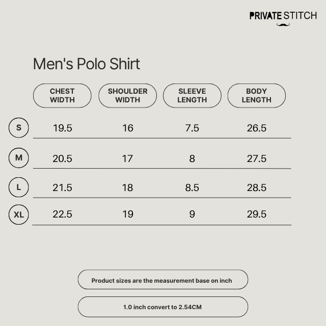 PRIVATE STITCH Signature Moustache Polo Shirt