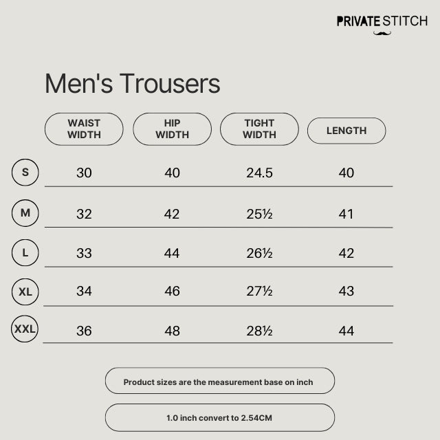 PRIVATE STITCH Signature Moustache Trousers