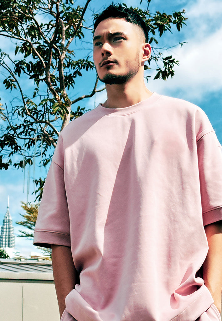 PSG By PRIVATE STITCH Pure Pink Oversized Tee