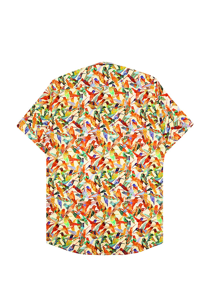 PRIVATE STITCH Signature Moustache Tropical Birdsong Shirt