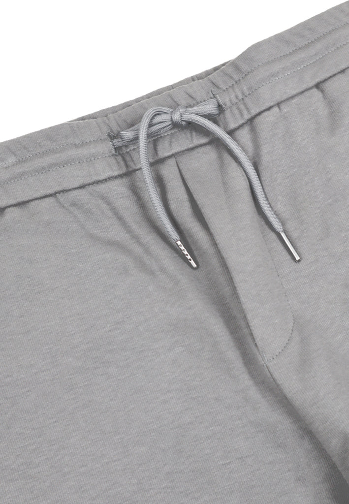 Private Stitch Roll-up Cuffs Jogger Slack Pant - Light Grey