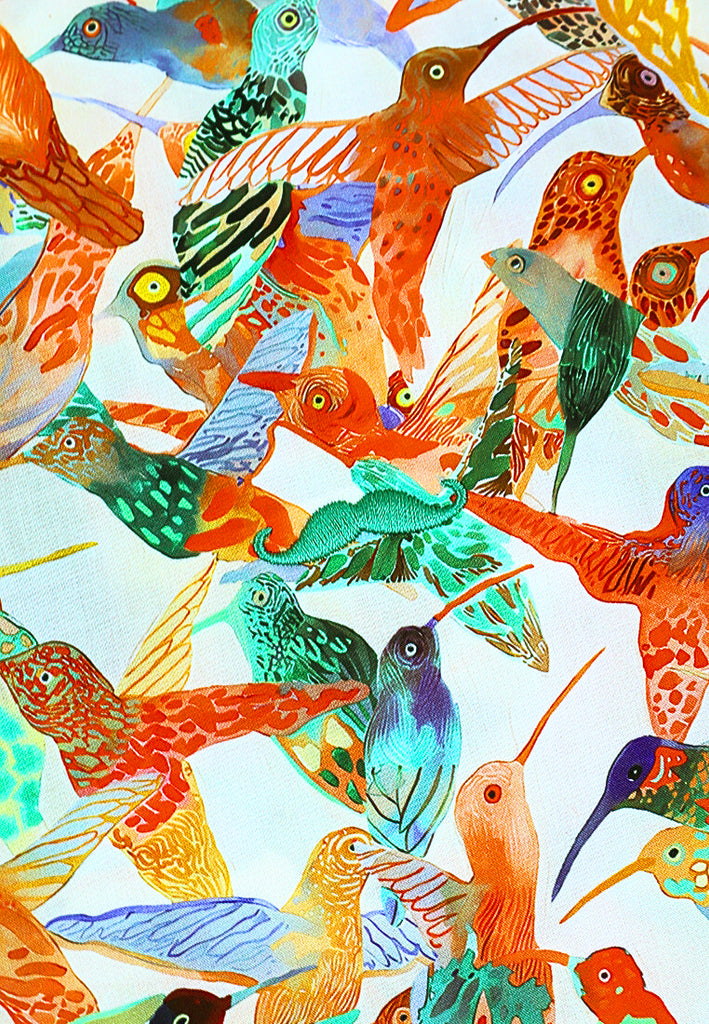 PRIVATE STITCH Signature Moustache Tropical Birdsong Shirt