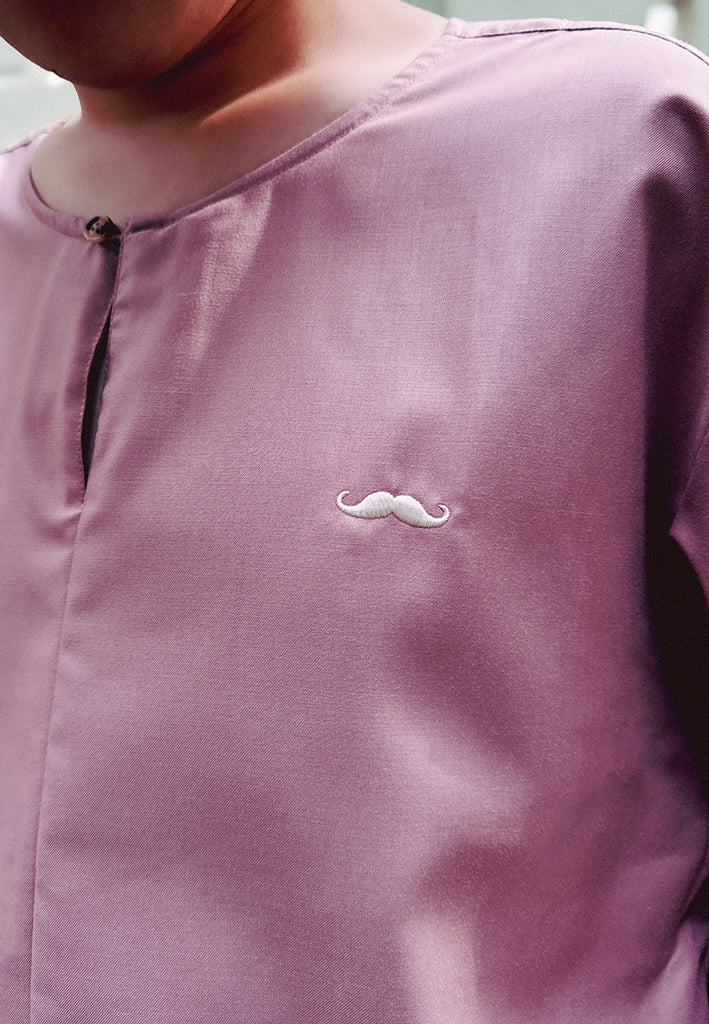 Private Stitch Signature Moustache Mauve Pink Stylish Kurta