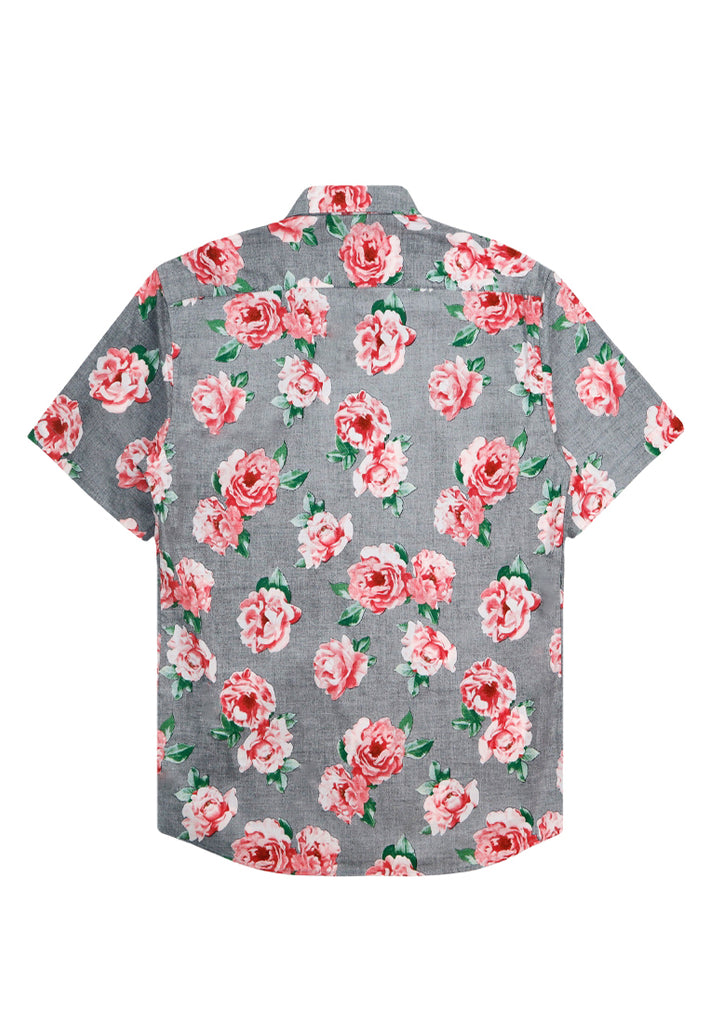 PRIVATE STITCH Midnight Rose Floral Shirt