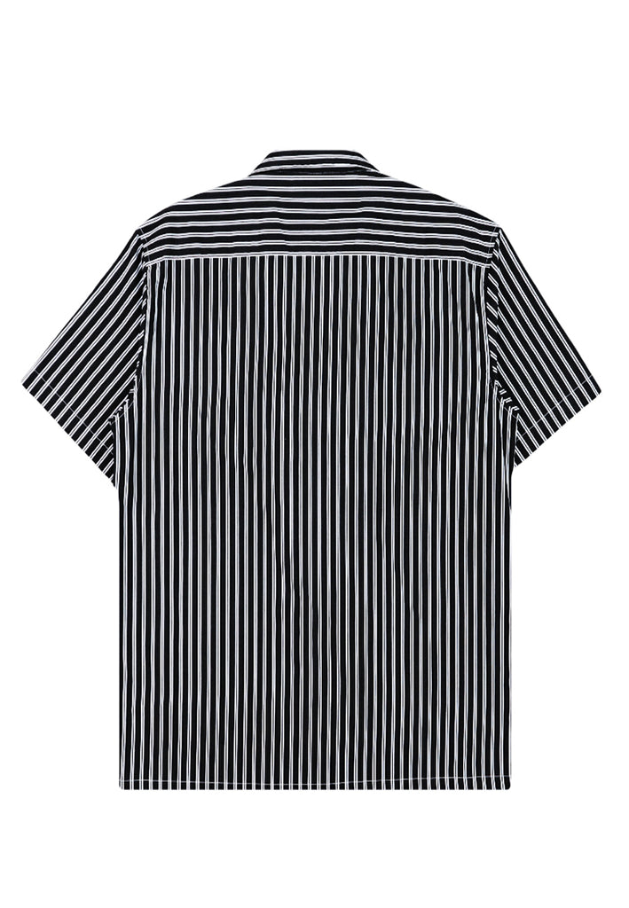 PRIVATE STITCH Camp Collar Stripe Shirt
