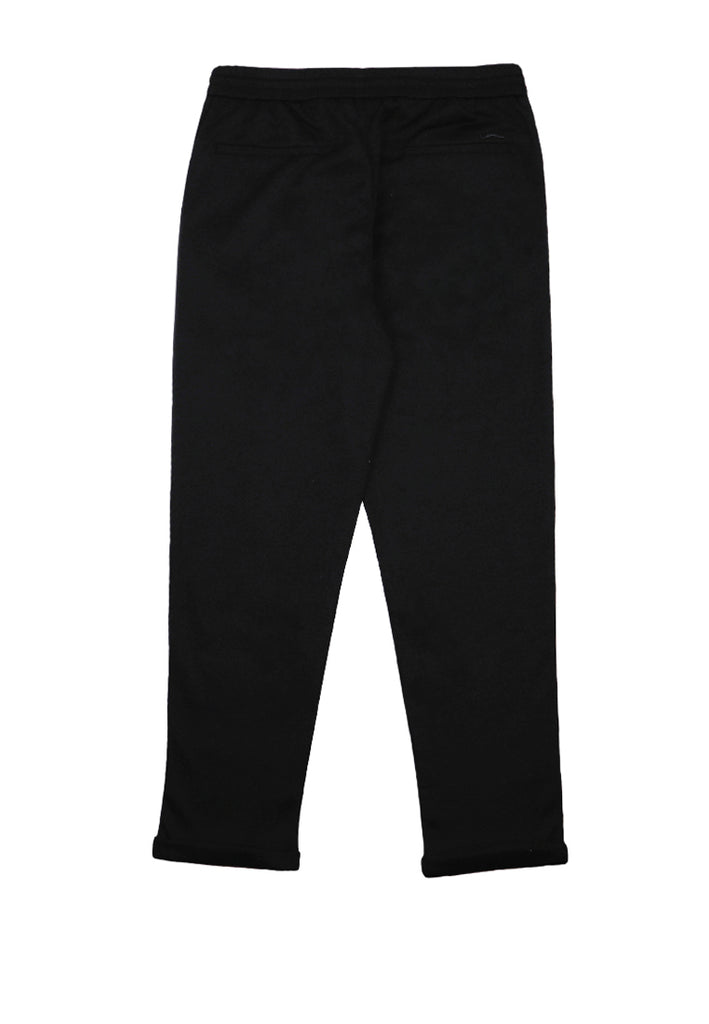 Private Stitch Roll-up Cuffs Jogger Slack Pant - Black