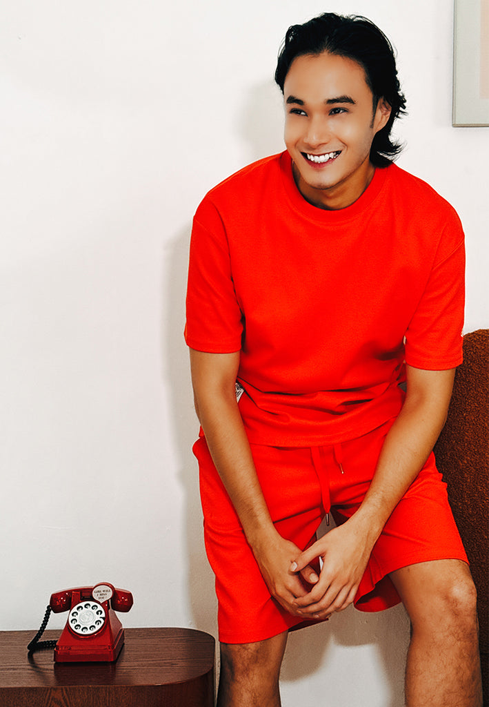 PSG By PRIVATE STITCH Pure Red Shorts
