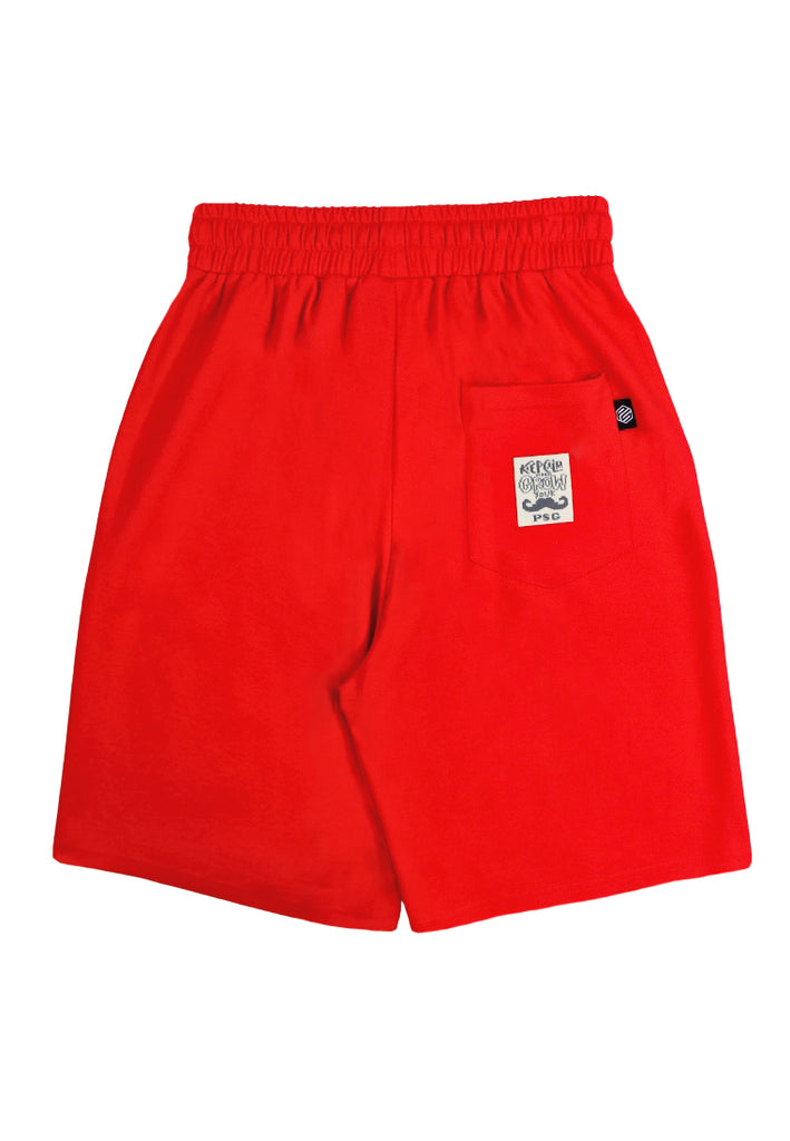 PSG By PRIVATE STITCH Pure Red Shorts