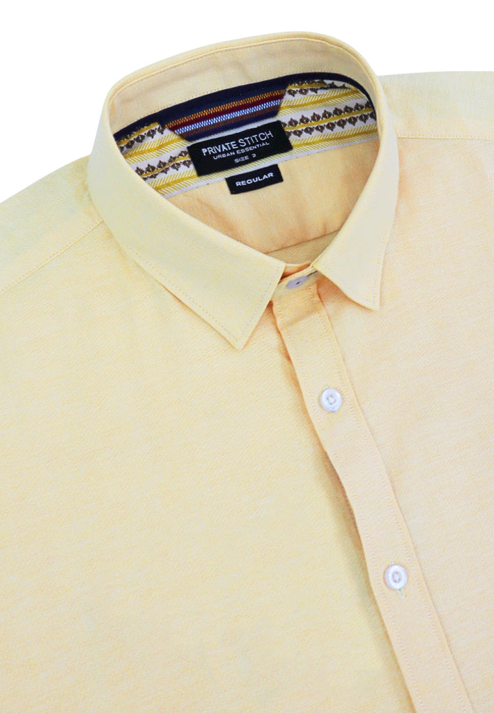 PRIVATE STITCH Signature Moustache Short Sleeve Shirt