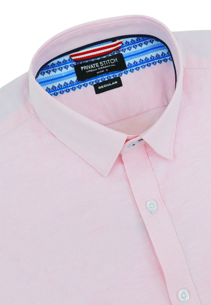 PRIVATE STITCH Signature Moustache Short Sleeve Shirt