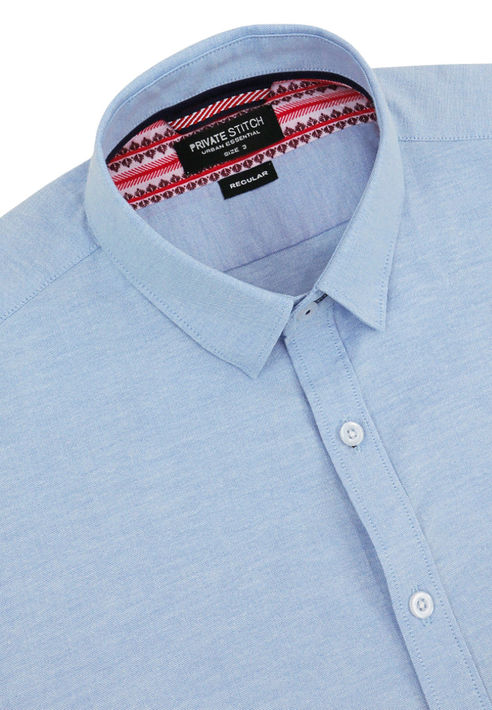 PRIVATE STITCH Signature Moustache Short Sleeve Shirt