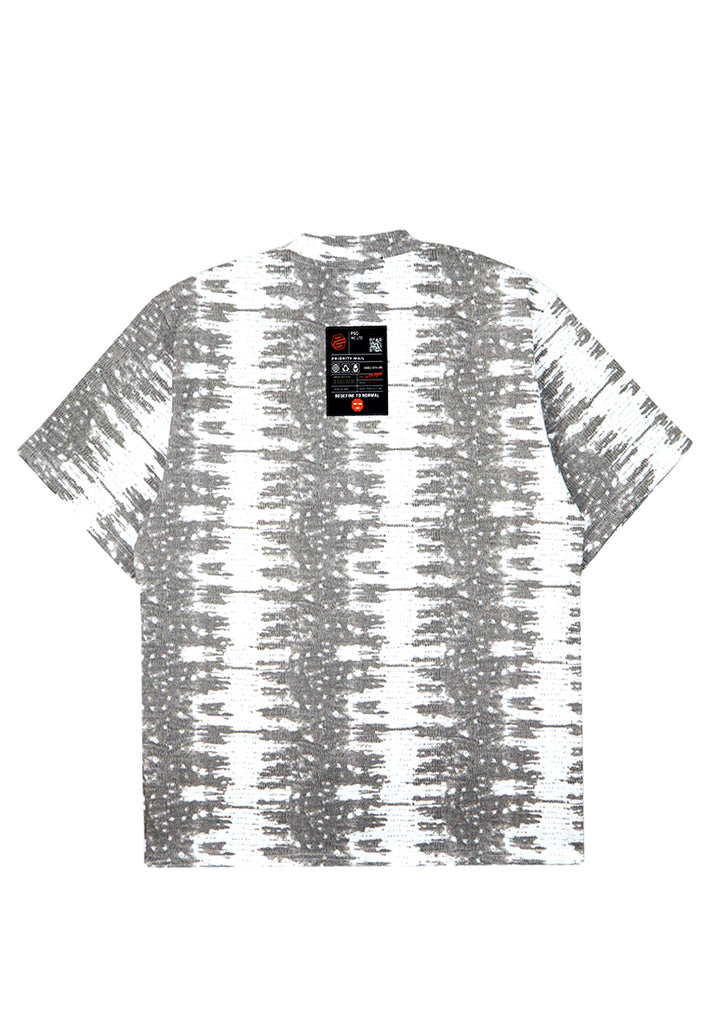 PSG By PRIVATE STITCH PixelStache Grey Wave Tee