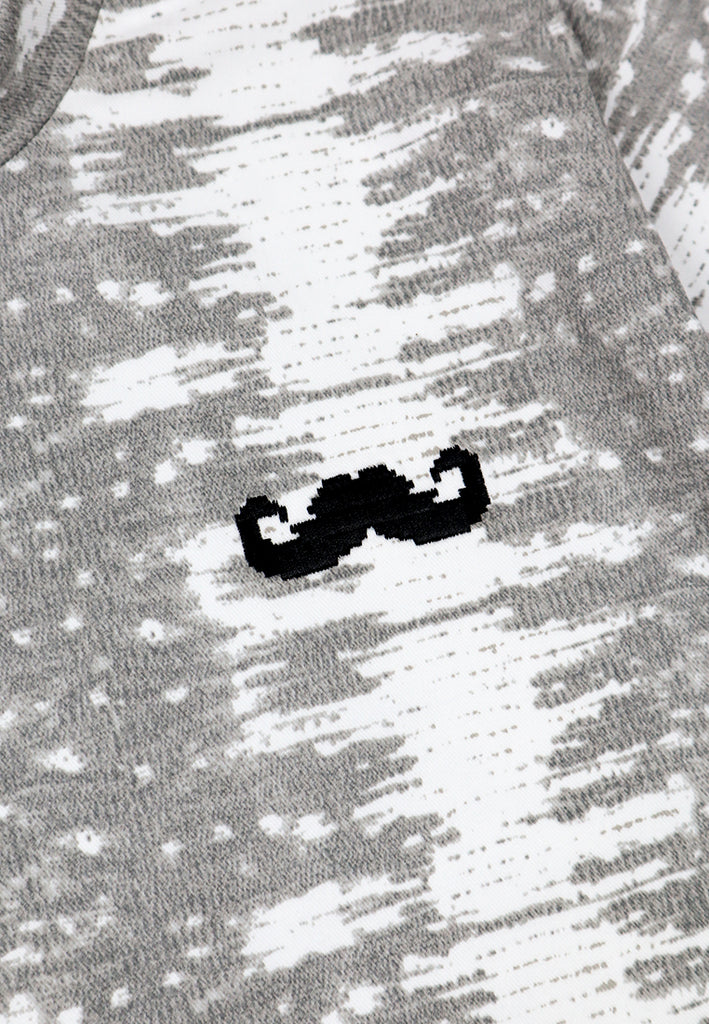 PSG By PRIVATE STITCH PixelStache Grey Wave Tee