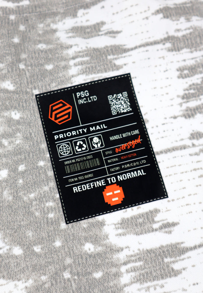 PSG By PRIVATE STITCH PixelStache Grey Wave Tee