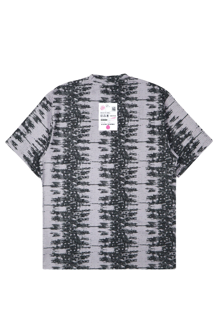 PSG By PRIVATE STITCH PixelStache Dark Grey Wave Tee