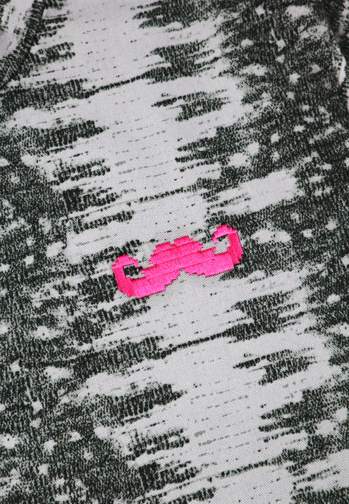 PSG By PRIVATE STITCH PixelStache Dark Grey Wave Tee