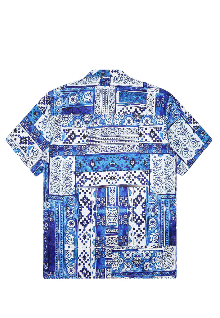 PSG BY PRIVATE STITCH Bandana Print Shirt - Blue