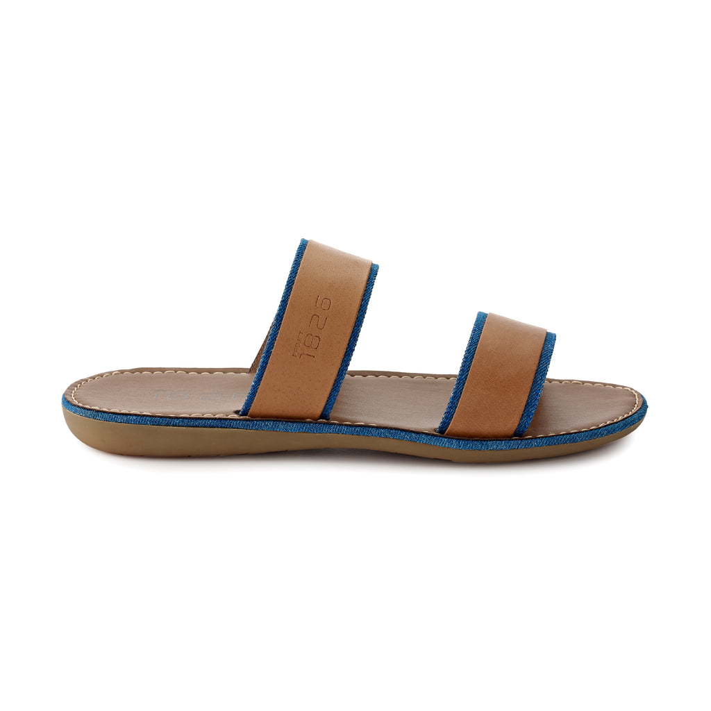 ANOD LEATHER SLIPPER LIGHT BROWN