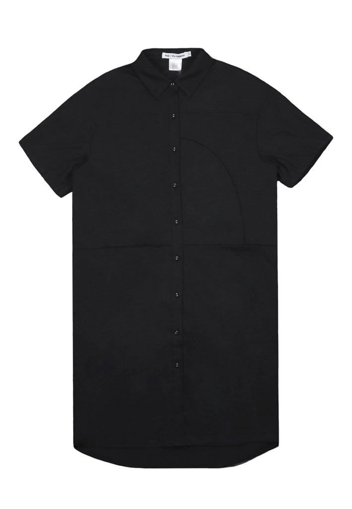 PSG X VIL-LIAMOOI Ladies Collared Button Down Dress - Black