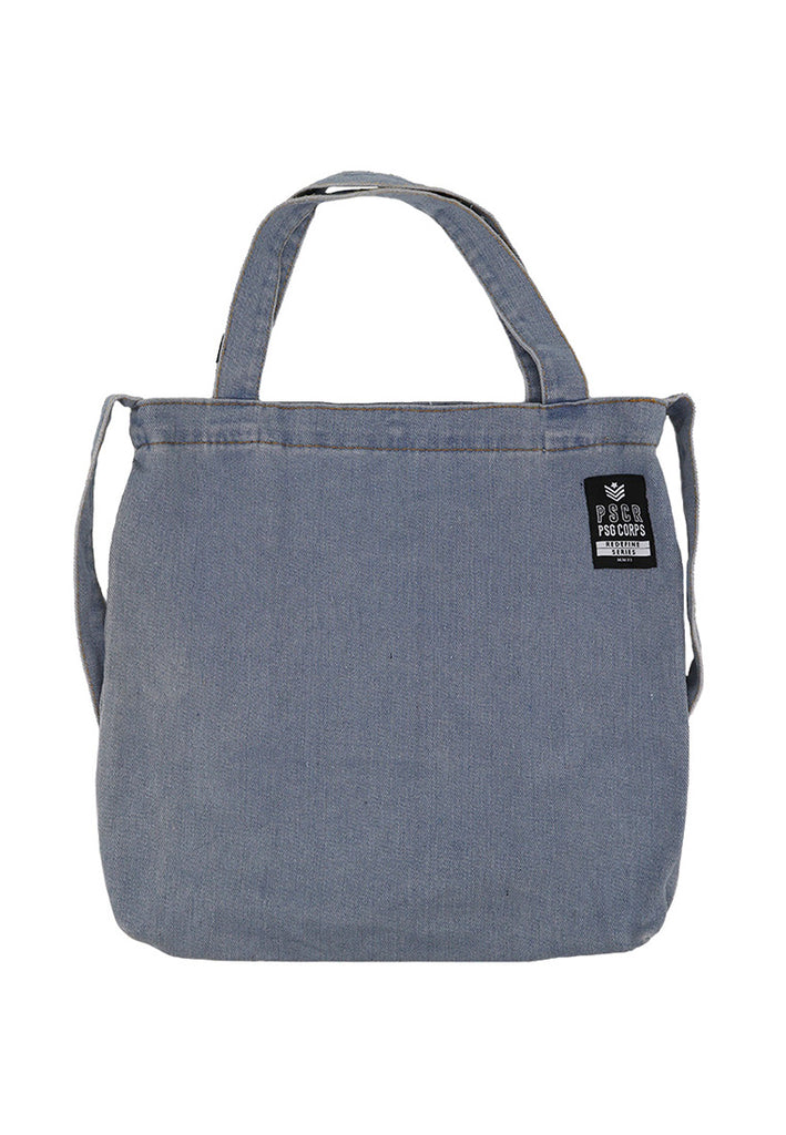 Private Stitch Indigo Denim Tote Bag - Blue