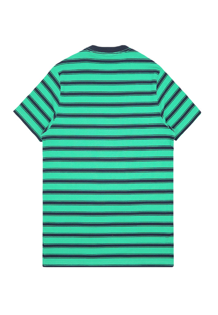 Private Stitch Signature Moustache Striped Tees - Green