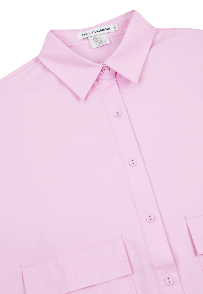 PSG X VIL-LIAMOOI Ladies Midi Shirt Dress - Pink