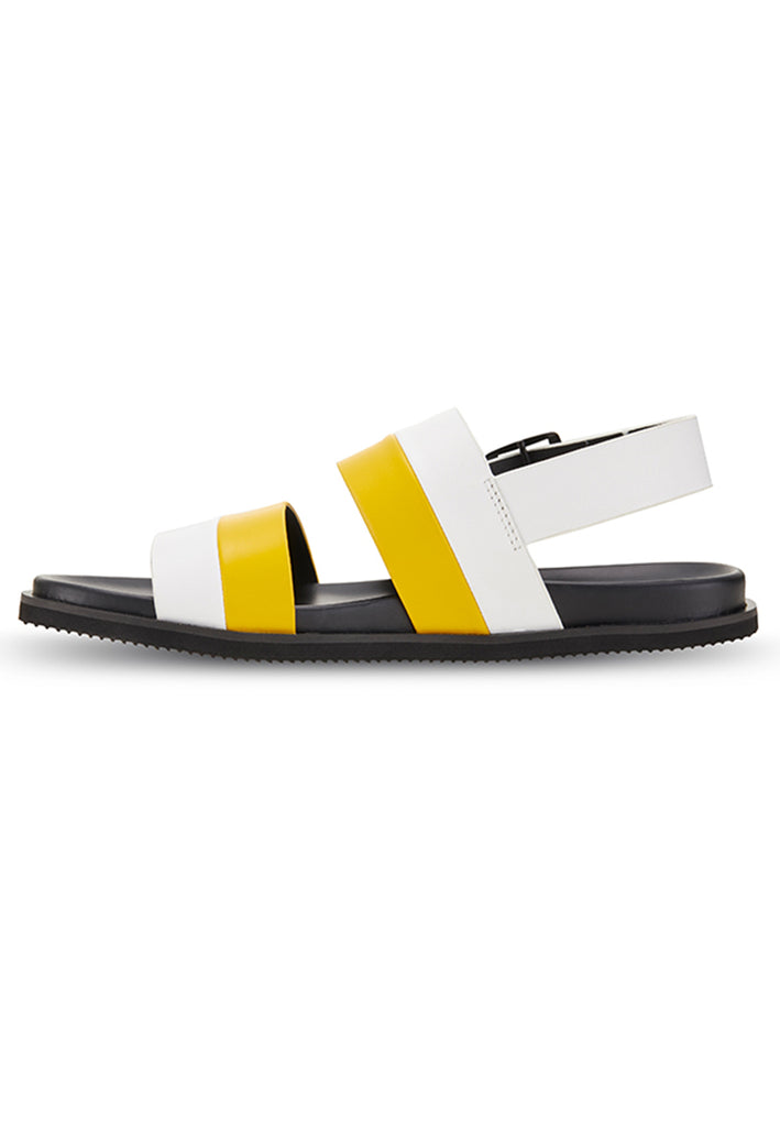 Etienne Back Sling Leather Sandal Yellow