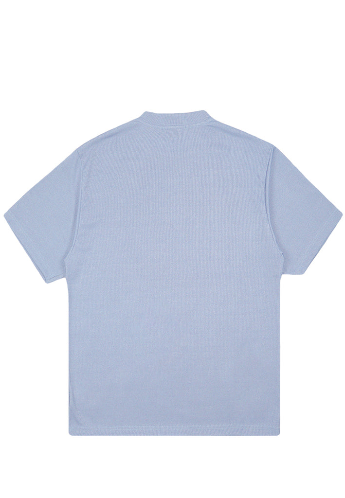 PSG BY PRIVATE STITCH Mock Neck Oversized Tee - Blue