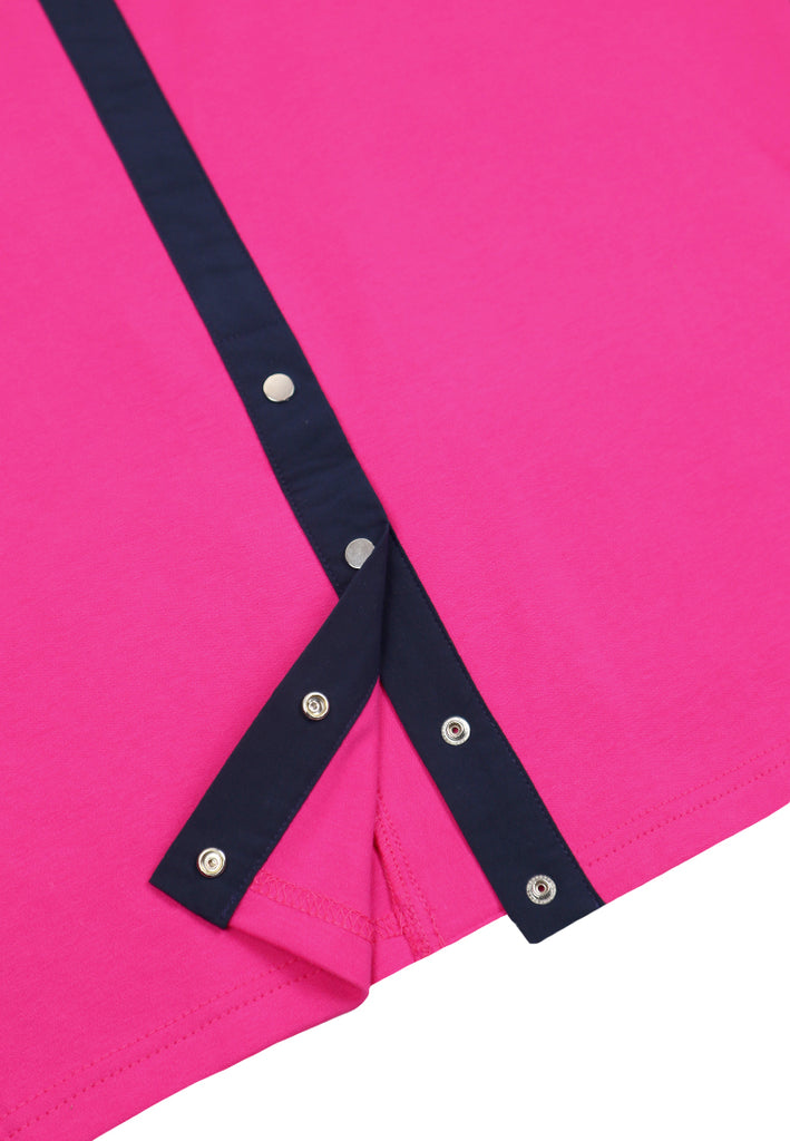 PSG X VIL-LIAMOOI Ladies V-neck Collar Cropped Top - Pink